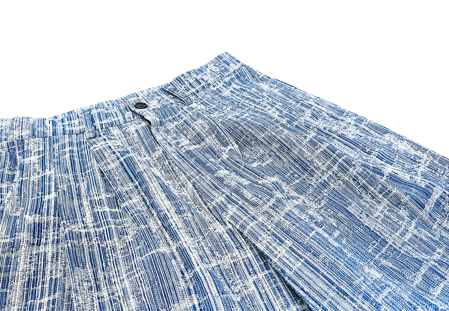 Gao by EVIN GOGH Striped Denim Shorts